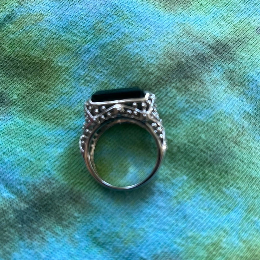 Lia Sophia brown topaz stone with silver size 7